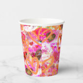 Herz und Lippen Pappbecher (Rechts)