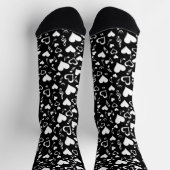 Herz und Musiknoten Socken (Oben)