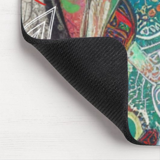 Herz und Paisley Mouse Pad Mousepad (Ecke)