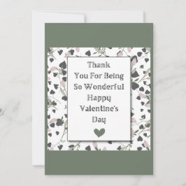 Herz und Petalen: Ein dankbarer Valentinus Gruß Feiertagskarte