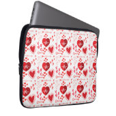 Herz und Pfeil der roten Liebe Laptopschutzhülle (Vorne Rechts)