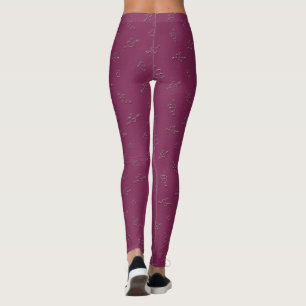 Herz und Pfeil in Fuschia Leggings