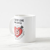 Herz und Pfeil Kaffeetasse (Vorderseite Links)