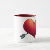 HERZ UND PFEIL TASSE (Zentrum)