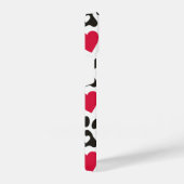 Herz und Pfoten drucken Telefongehäuse iPhone Hülle (Rechte Seite)