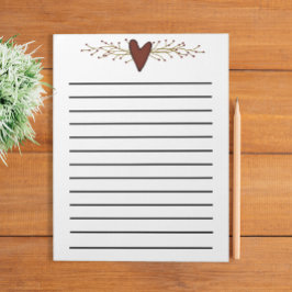 Herz und Pip Berries Dark Linke Notepad Notizblock