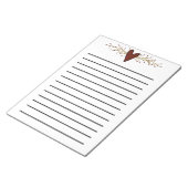 Herz und Pip Berries Dark Linke Notepad Notizblock (angewinkelt)