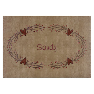 Herz und PIP Berry Glasschneideboard Schneidebrett