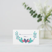 Herz und Reben Hochzeiten Platzkarten (Stehend Vorderseite)