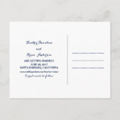 Herz und Reben Save the Date Postkarte (Rückseite)