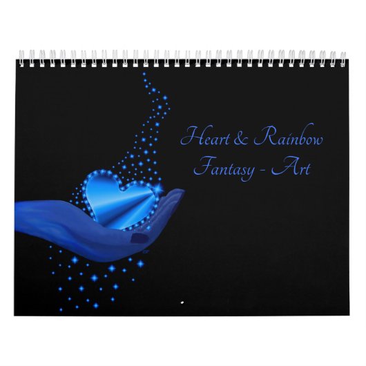 Herz und Regenbogen Fantasy Art Kalender (Titelbild)