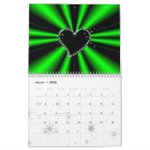 Herz und Regenbogen Fantasy Art Kalender (Mär 2026)