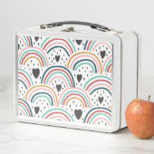 Herz und Regenbogen Metall Brotdose (Beispiel)