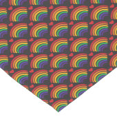 Herz- und Regenbogenmuster Kurzer Tischläufer (Ecke)