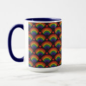 Herz- und Regenbogenmuster Tasse (Links)