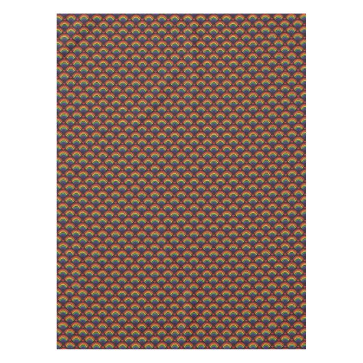 Herz- und Regenbogenmuster Tischdecke (Vorderseite)