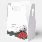 Herz und Rollen Geschenkschachtel (Geöffnet)