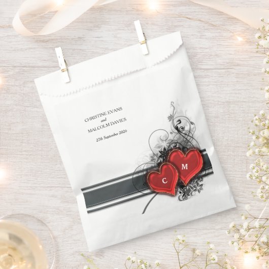 Herz und Rollen Geschenktütchen (Ausgeschnitten)