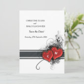 Herz und Rollen Save The Date (Stehend Vorderseite)