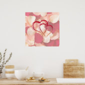 Herz und Rose Blätter AUTOGRAPH POSTER (Küche)