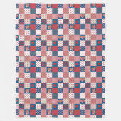 Herz und Rose Imitate Patchwork Fleece Blanket (Vorderseite)
