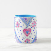 Herz und Rose Kaffee Tasse (Zentrum)