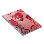 Herz und Rose Zucker-Cookies Notizblock (Rechte Seite)