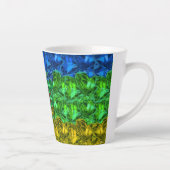 Herz und Schmetterling im Hintergrund der Amazigh- Milchtasse (Rechts)