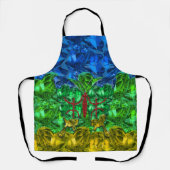 Herz und Schmetterling im Hintergrund der Amazigh- Schürze (Vorderseite)