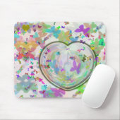 Herz und Schmetterling mousepad (Mit Mouse)