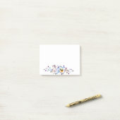 Herz und Schmetterlinge Post-it Klebezettel (Auf Schreibtisch)