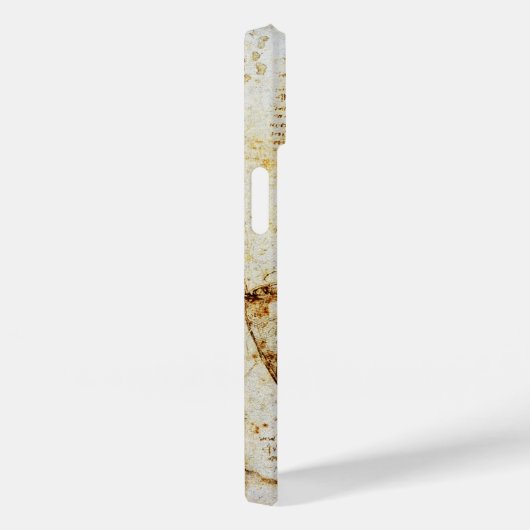 Herz und seine Blutgefäße Pergament Gem Monogramm Case-Mate iPhone Hülle (Rückseite / Rechts)