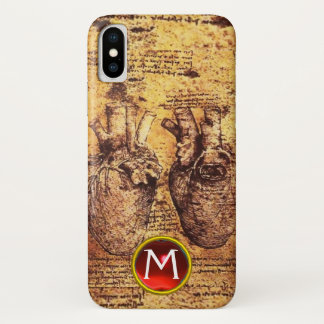 Herz und seine Blutgefäße Pergament Gem Monogramm Case-Mate iPhone Hülle