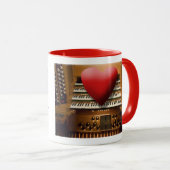 Herz- und Sohleorganist-Tasse Tasse (VorderseiteRechts)