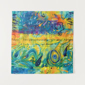 Herz und Soul: Abstrakt minimalistisch Wandteppich (Vorderseite (Horizontal))