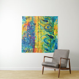 Herz und Soul: Abstrakt minimalistisch Wandteppich