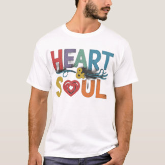 Herz und Soul Grafisches T-Shirt