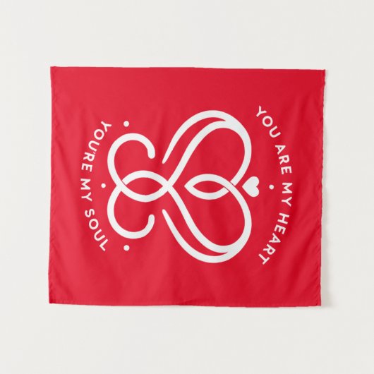 Herz und Soul Wandteppich (Vorderseite (Horizontal))