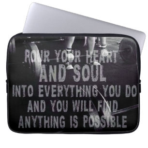 Herz und Soul - Workout Motivierend Laptopschutzhülle