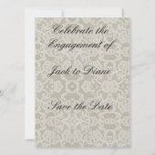 Herz und Spitze Save The Date (Rückseite)