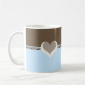 Herz- und Spitzen-Design Kaffeetasse (Links)