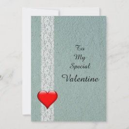 Herz- und Spitzen-Special Valentinstag Feiertagskarte