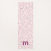 Herz und Sprinklen personalisiert süß rosa Yogamatte (Vorderseite)