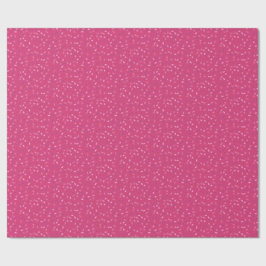 Herz und Sprinklen rosa lila rot Geschenkpapier (Flach)