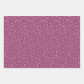 Herz und Sprinklen rosa lila Valentinin Geschenkpapier Set (Vorderseite 2)