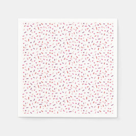 Herz und Sprinklen rosa lila Valentinin Serviette