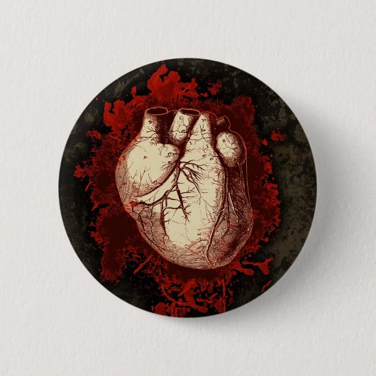Herz und Spritzen Button (Vorderseite)
