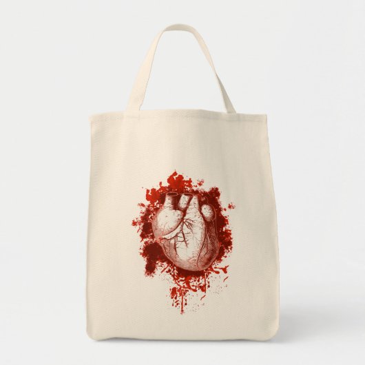 Herz und Spritzen Tragetasche (Vorne)
