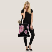 Herz-und Star-Multiprint-Tasche, groß Tasche (Am Model)