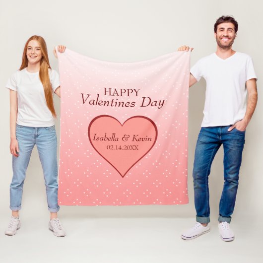 Herz und Sterne Fleecedecke (Beispiel)